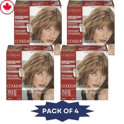 4x L Oreal Couleur Experte Express Hair Color 7.0 Biscotti Dark Blonde Canada