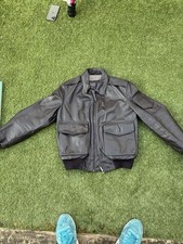 Vintage UK Royal Air Force 90s Leather A2 Jacket Tornado Squadron size 38 97cm