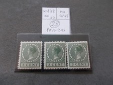 TIMBRE.PAYS BAS.N°138X3.N**.CATALOGUE YVERT.