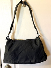Borsa a tracolla originale Salvatore Ferragamo Sport nylon nero tasche esterne