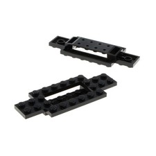 2x Lego Fahrgestell 4x10x2/3 schwarz LKW Unterbau Platte Chassis 4114131 30029