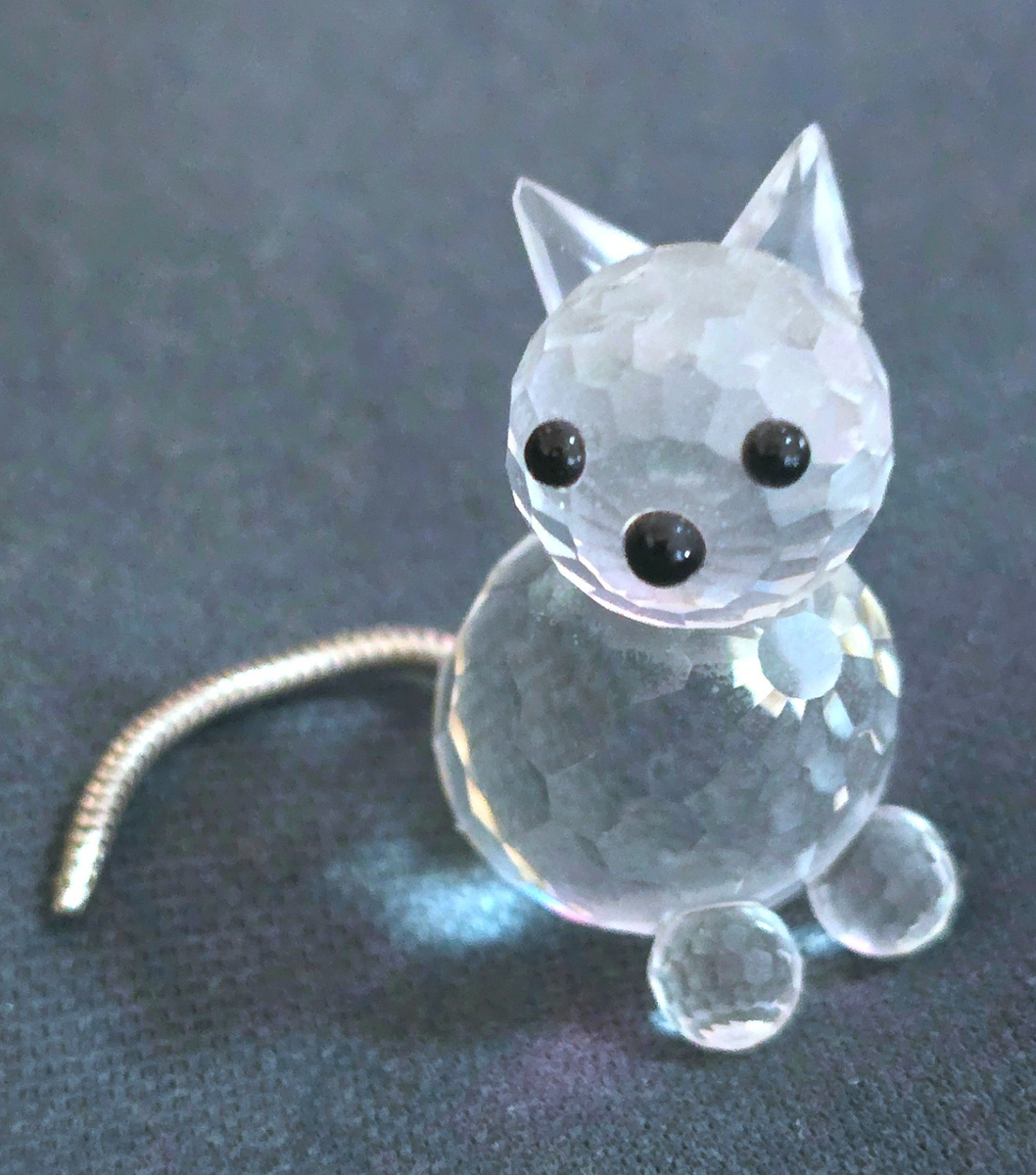 Older SWAROVSKI Crystal Mini Figurine Kitty Cat | eBay
