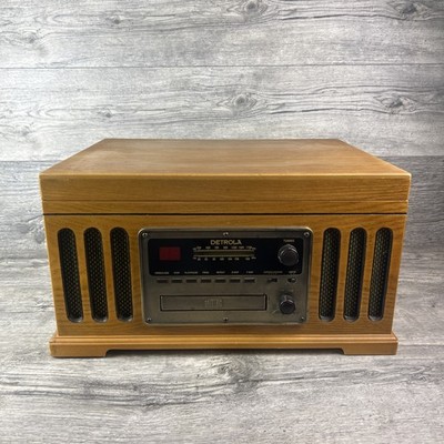 Detrola KM837 Record Player CD Works Turntable Not Working Buzzing Parts Repair