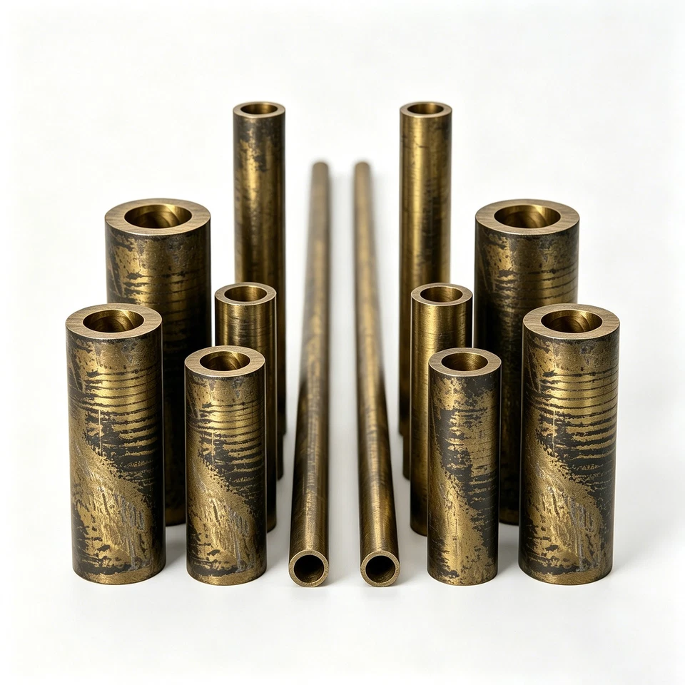 Bronze Rohr CuSn12 Lagerbronze Rundrohr Buchse Rg7 Hohlstange Meterware 25-250mm - Bild 4 von 4