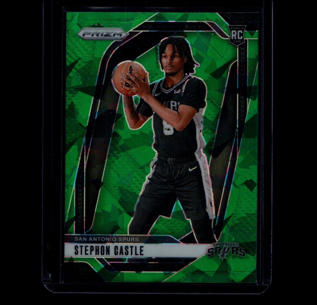 2024-25 Panini Prizm - Stephon Castle #234 Green Ice Prizm (RC)