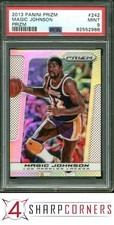2013 PANINI PRIZM SILVER #242 MAGIC JOHNSON LAKERS HOF PSA 9