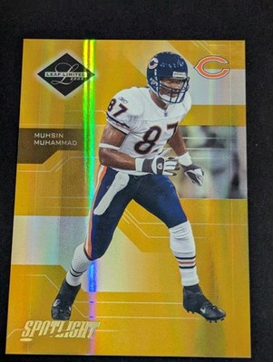  MUHSIN MUHAMM 2005 LL SPOTLIGHT GOLD REFRACTOR #'d /25! BEARS!