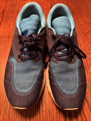 Nike Epic React Flyknit Shoes Men's 12 Blue lace up Running Sneakers Bq8759-922