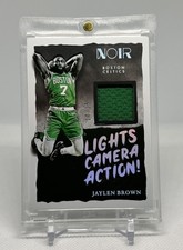 2024-25 Panini Noir Jaylen Brown Game Worn Patch /15 #LCA-JAY Celtics