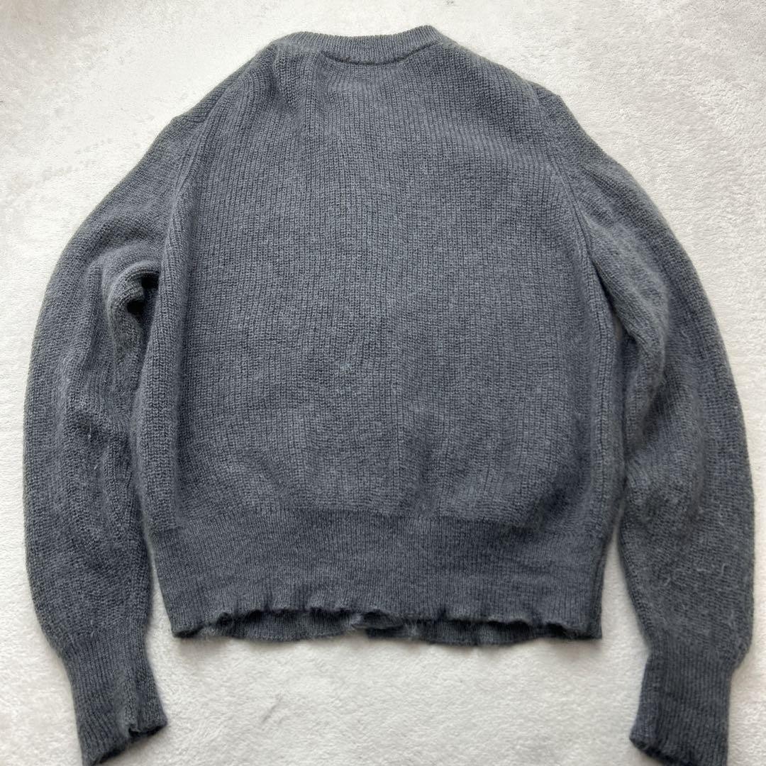 Autentico cardigan maglia Yves Saint Laurent manica lunga grigio taglia M donna