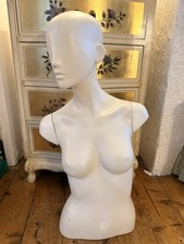 Vintage White Department Store Half Mannequin Used