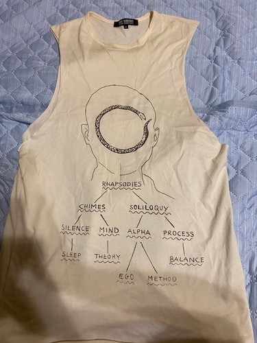 Raf Simons, Vintage 2004 Raf Simons Religious Period Tank Top Size 46 White