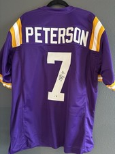 PATRICK PETERSON autographed LSU Jersey Authenticated By Beckett