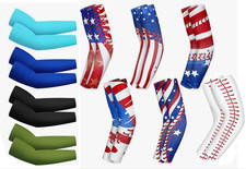 10 Pairs Arm Sleeve Youth Sports Baseball Elbow Compression Anti Slip New