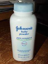 Johnson's Baby Powder Pure Cornstarch Talc Formula 4oz 50 Full