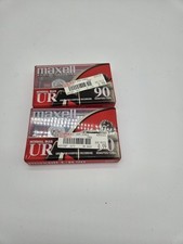 Lot Of 2 Maxwell UR 90 Minute Blank Audio Cassette Tapes Normal Bias New Sealed