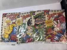 McDonald's Happy Meal Toys Set of 4 Comics Marvel Kids 1998 sealed (83-26)