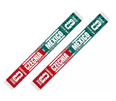 NWT 100% Authentic World Cup Mexico vs. Czechia Match Scarf Bank Exclusive