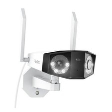 4K WiFi Security Camera with 180  Ultra-Wide Angle, 2.4/5GHz Plug-in Outdoor