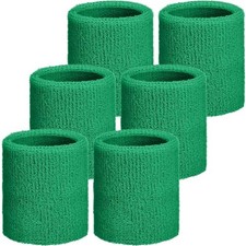 Wrist Sweatbands, Sports Sweatbands for Competition, Sweat Dark Green