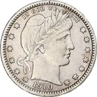[#1210910] United States, Quarter, Barber, 1910, Philadelphia, Silver, AU
