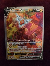 Pokémon Rotom V Ultra Rare Holo Full Art Alt 177/196 Lost Origin 190 HP on eBay