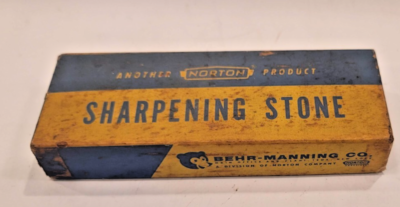 #ad NORTON BEHR ABRASIVES #JB6 CRYSTON COMBINATION 6 X 2 X 1 OILSTONE ORIGINAL BOX $21.99