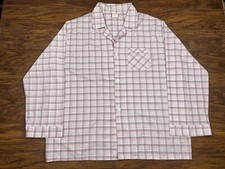vintage sears perma prest pajama shirt XL plaid j5