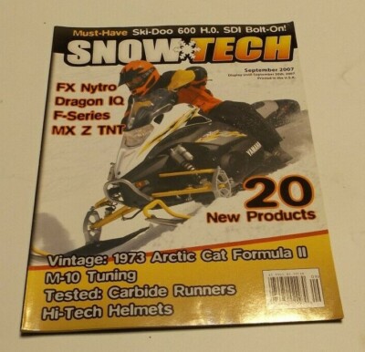 Snow Tech Magazine September 2007 MX Z TNT, 1973 Arctic Cat Formula II, F-Series