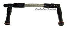 Holley 4150 Double Pumper Braided Fuel Line -8 AN Black Made in the USA