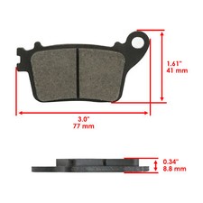 Pastiglie Freno Anteriori E Posteriori Moto Per Suzuki GSXR600 GSXR750 2006-2010 GSXR 1000 2007-2008 GSX 1300 Per Hayabusa 2008-2012 (Misurare : 1 pair Rear Pads