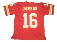 UNSIGNED CUSTOM Sewn Stitched Len Dawson Red Jersey - M, L, XL, 2XL, 3XL