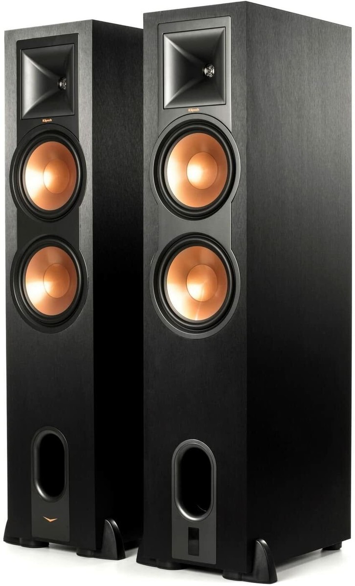 Klipsch Reference R-28PF Powered Floorstanding Speakers Black