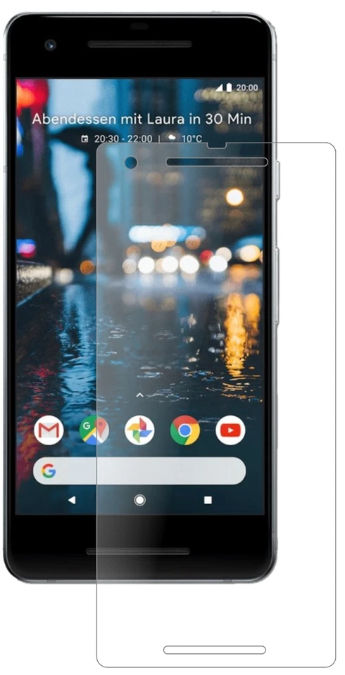 2x Pellicola per Google Pixel 2 Protettiva Protezione opaco Vetro Flessibile 9H - Immagine 2 di 4