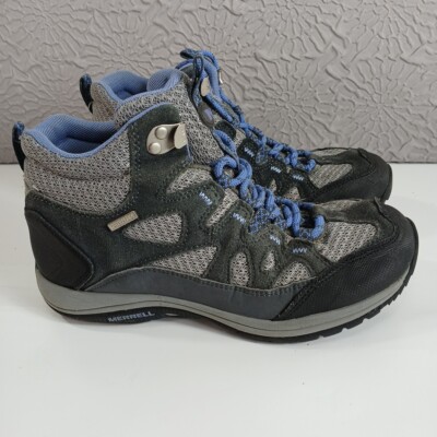 Merrell Hiking Boot Women 7 Granite Periwinkle Zeolite Waterproof Mid J211042C