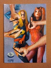 Scarlet Witch Ms Marvel 2014 Marvel Premier Sketch Card by Charles Hall Painted
