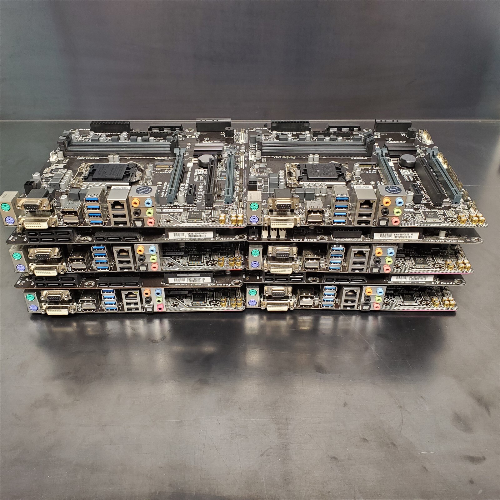 (LOT OF 10) Gigabyte GAQ170MD3HGSM LGA1151 DDR4 MicroATX Desktop