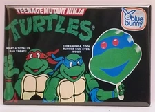 TMNT Ice Cream Magnet 2"x3" Fridge or Locker MAGNET Wrapper Image 2