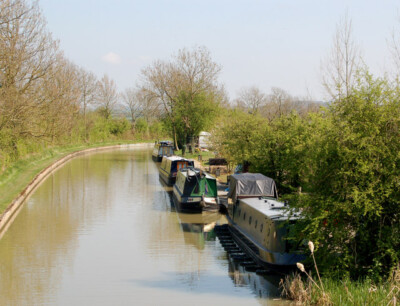Photo 6x4 Moorings, Gibraltar Bridge, near Stockton Broadwell/SP4565 Loo c2009