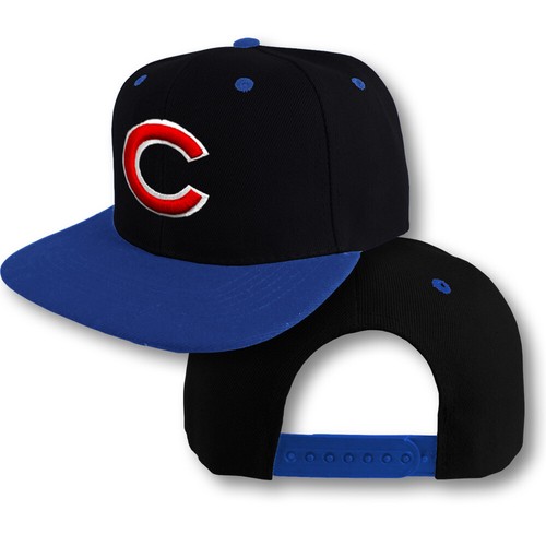 Chicago Cubs Snap Back Cap Hat Embroidered Chi Adjustable Flat Bill Men - Picture 6 of 7