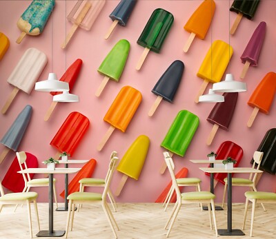 3D Buntes Eis M1267 Tapete Wandbild Selbstklebend Abnehmbare Aufkleber Romy