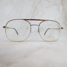 Looking Glass 8019 Eyeglasses Frame Women's Gold Metal Full Rim Square 56-18-145