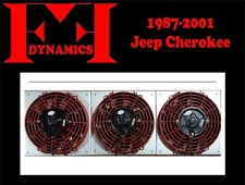 FF DYNAMICS EXTREME ELECTRIC COOLING FAN SYSTEM: JEEP CHEROKEE XJ TRIPLE THREAT
