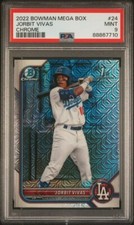 2022 Bowman Chrome 1st Mojo Refractor Jorbit Vivas Dodgers Yankees PSA 9