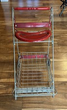 Vintage Metal Antique Shopping Cart And Stroller 24  Tall