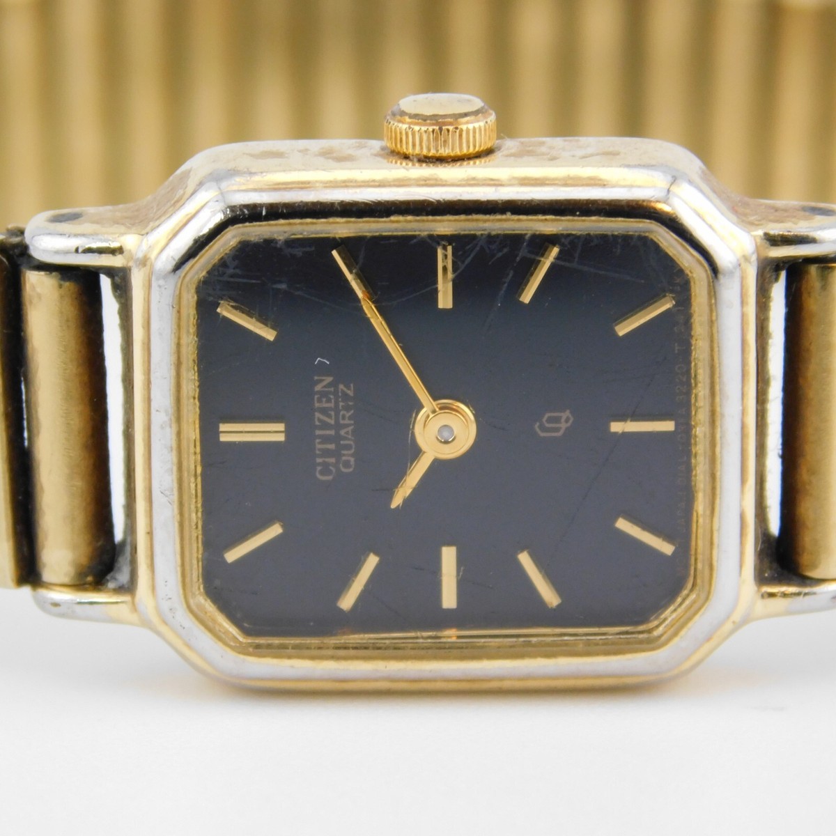 CITIZEN QQ 3220-T15642 Gold Tone Quartz Women's Watch Sz. 6 1/4