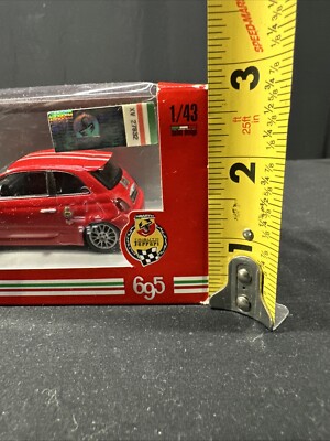 Mondo Motors 1/43 Abarth 695 Tributo Ferrari Diecast Car Red | eBay