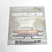 VINTAGE 1959 CHRYSLER DEALERSHIP SALES BROCHURE SPECIFICATIONS INFORMATION