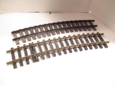 G SCALE TRAINS- TWO BRASS CURVE TRACKS 15'' LONG -DIFFERENT RADIUS- W51