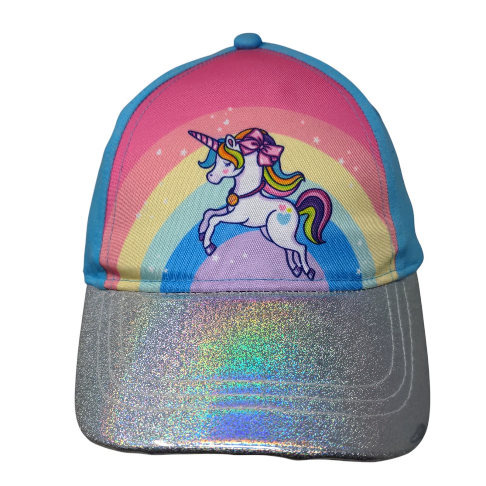 Unicorn Strapback Hat Multi OSFM Adjustable Nicke… - image 1